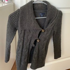 Gap Vintage gray sweater-coat.